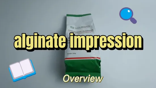 Mintfarbene chromatische Alginat-Zahnabdruckmaterialien